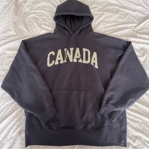 Rare Brandy Melville Canada embroidered  Christy hoodie🍁🍁